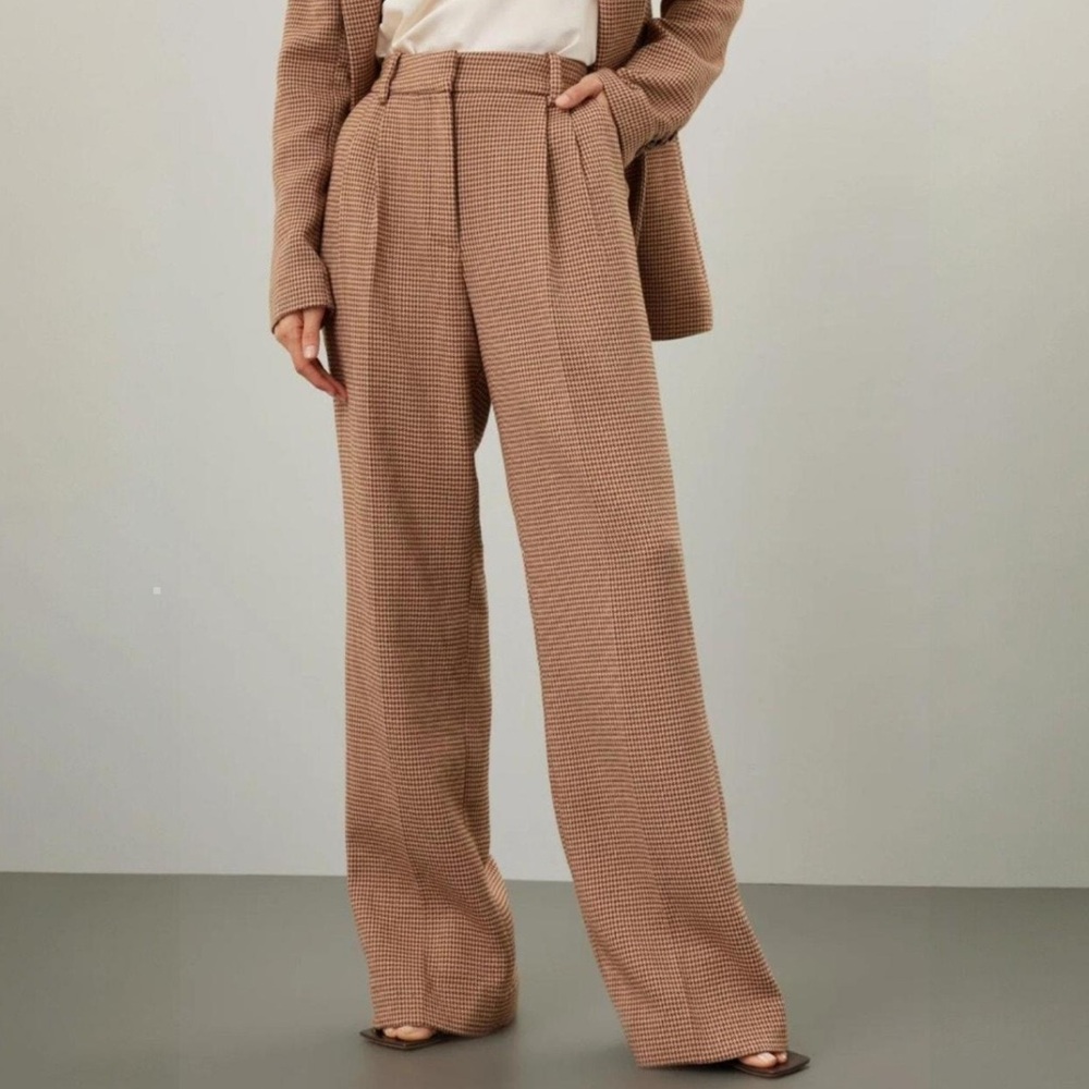 NWT - Favorite Daughter - The Favorite Pant - Toffee Houndstooth